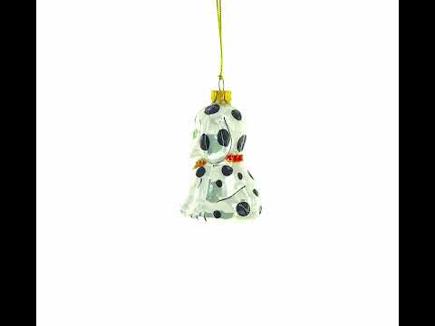 Dalmatian Puppy Mini Glass Christmas Ornament