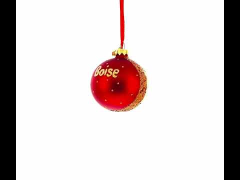 Old Idaho Penitentiary, Boise, Idaho, USA Glass Ball Christmas Ornament 3.25 Inches