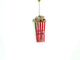 Popcorn Bucket for Movie Enthusiast Glass Christmas Ornament