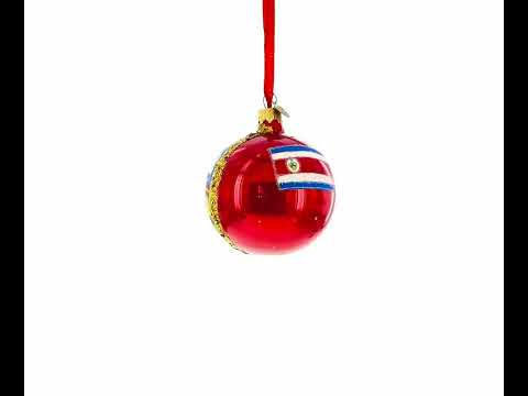 National Theater San Jose, Costa Rica Glass Ball Christmas Ornament 3.25 Inches