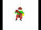 Scottish Santa with Whiskey Blown Glass Christmas Ornament