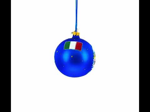 Florence, Italy Glass Ball Christmas Ornament 4 Inches