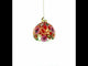 Bohemian Paisley Design Floral Glass Ball Christmas Ornament