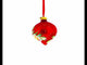 Narcissus Flowers Teardrop Finial Glass Christmas Ornament