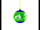 Tennis, Gymnastics, Volleyball Glass Ball Christmas Ornament 4 Inches