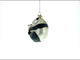 Mother and Baby Panda Embrace Blown Glass Christmas Ornament