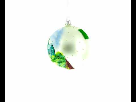 Galway Cathedral, Ireland Glass Ball Christmas Ornament 4 Inches