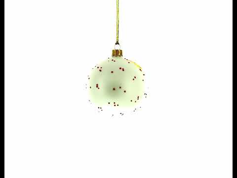 Romantic Proposal: 'Will You Marry Me?' Blown Glass Ball Christmas Ornament 4 Inches