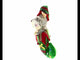 Puppy in Stocking Blown Glass Christmas Ornament