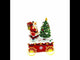 Santa's Mobile Tree Melody: Spinning Christmas Tree Musical Box on Wheels