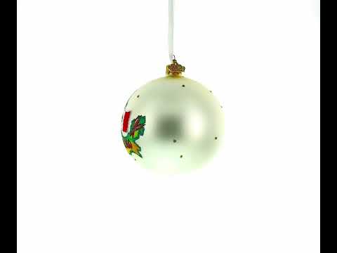 Travel to Mexico Glass Ball Christmas Ornament 4 Inches