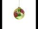 Pomegranate Design - Vibrant Blown Glass Ball Christmas Ornament