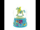 Teddy Bear on Rocking Horse Baby Boy Musical Water Snow Globe