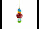 Clown in Red Jacket Mini Glass Christmas Ornament