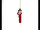 Handyman's Delight: Red Adjustable Wrench Blown Glass Christmas Ornament