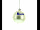 Flag of Brazil Glass Ball Christmas Ornament 4 Inches