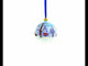 Joyful Angel Helping Santa with Christmas Gifts Blown Glass Ball Christmas Ornament 3.25 Inches