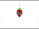 Decadent Chocolate-Dipped Strawberry - Blown Glass Christmas Ornament