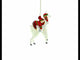 Festive Llama and Sloth Glass Christmas Ornament