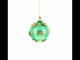 Gold Starburst Design with Elegant Matte Finish Glass Christmas Ornament