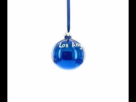 Sala de conciertos de Los Ángeles, California, bola de cristal, adorno navideño de 3,25 pulgadas