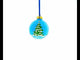 Girl with Candy and Squirrel Glass Ball Christmas Ornament 3.25 Inches