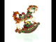 Harmonious Rocking Horse Carrying Gifts: Christmas Musical  Figurine 8-Inch