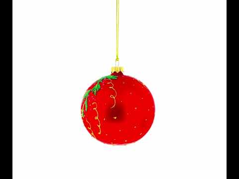 Pony Horse Decorating Tree Blown Glass Ball Christmas Ornament 4 Inches