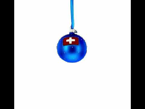 Chillon Castle, Lake Geneva, Switzerland Glass Ball Ornament 3.25 Inches