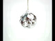 Blue Bird  Serene Blown Ball Glass Christmas Ornament