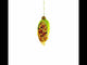 Golden Corn on the Cob Blown Glass Christmas Ornament