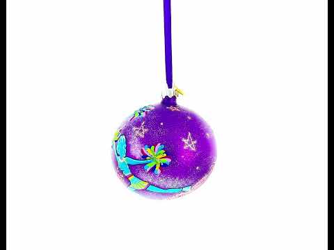 Cheerleaders Team Glass Ball Christmas Ornament 4 Inches