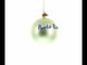 Flag of Puerto Rico Glass Ball Christmas Ornament 4 Inches