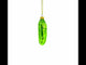 Cucumber with Vine Mini Glass Christmas Ornament