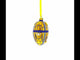 Golden Jewels Glass Egg Ornament 4 Inches