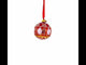 1908 Alexander Palace Royal Egg Red Blown Glass Ball Christmas Ornament 3.25 Inches