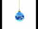 Dog Delivering Christmas Gifts on Sleigh Blown Glass Ball Christmas Ornament 4 Inches