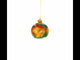 Planet Mars Painted Glass Ball Christmas Ornament 3.25 Inches