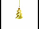 Colorful Bird On a Tree Shaped Mini Glass Christmas Ornament