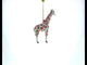 Dazzling Glittered Giraffe Safari - Blown Glass Christmas Ornament