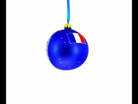 Louvre Museum, Paris, France Glass Ball Christmas Ornament 4 Inches