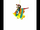 Vibrant Coral Fish Blown Glass Christmas Ornament