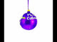 First Communion on Purple Glass Ball Christmas Ornament 4 Inches