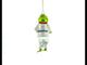 Disciplined Frog Engaged in Martial Arts - Blown Glass Christmas Ornament