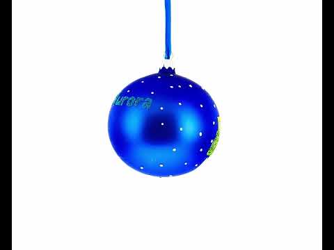 Aurora, Colorado Glass Ball Christmas Ornament 4 Inches