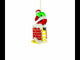 Santa Climbing Chimney Blown Glass Christmas Ornament