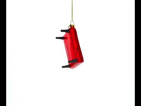 Billiard/Pool Table Blown Glass Christmas Ornament