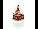 Santa with Christmas Gifts Chimney Journey Musical Water Snow Globe