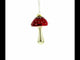 Fly Agaric Amanita Mushroom Blown Glass Christmas Ornament