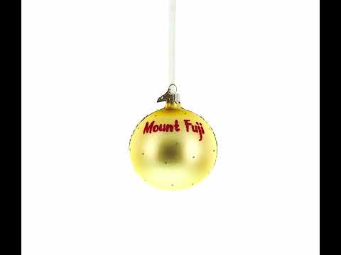 Mount Fuji, Japan Glass Ball Christmas Ornament 3.25 Inches